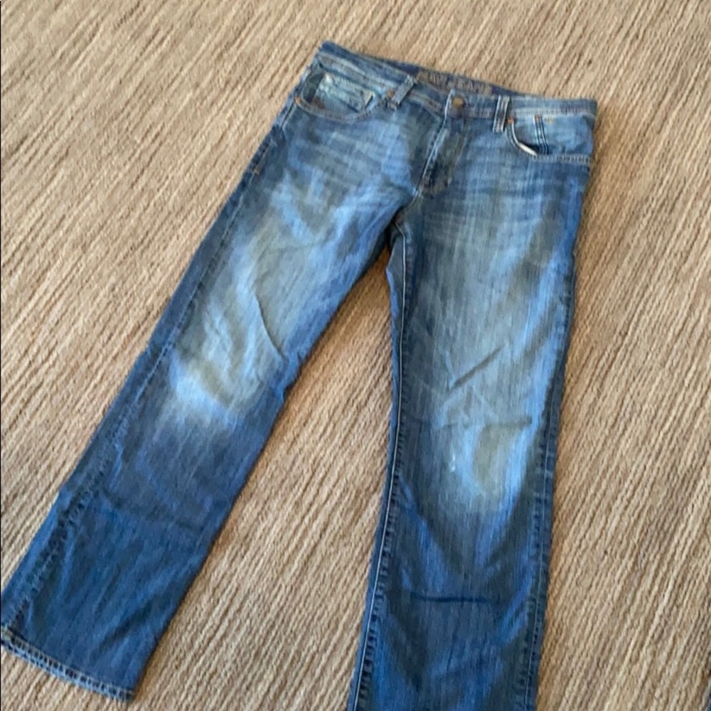 Mavi Matt Mid Rise Relaxed Straight Leg Denim